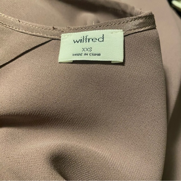 Aritzia Wilfred Laon Blouse, Open Back Crew Neck Tie Waist, Size XXS, NWOT - Picture 8 of 8